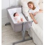 Mini culla Colcho Ibaby 2020 – Regolabile in diverse altezze, reclinabile – Materasso incluso, colore: grigio