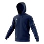 adidas Core 18 K, Felpa con Cappuccio Unisex Bambini, Blu (Dark Blue/White), 164 (13-14 Y)
