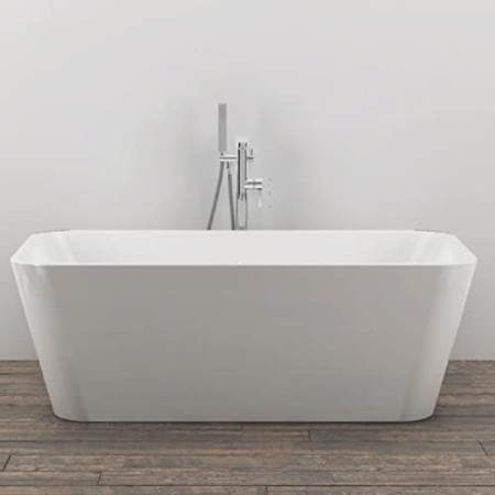 Vasca Da Bagno Free Standing 003 Acrilico Bianco Lucido Rettangolare