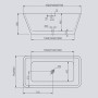 Vasca Da Bagno Free Standing 003 Acrilico Bianco Lucido Rettangolare