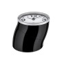 Alessi 01 B Cronotime Orologio da Tavolo in ABS, Nero