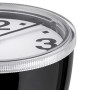 Alessi 01 B Cronotime Orologio da Tavolo in ABS, Nero