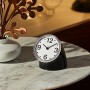 Alessi 01 B Cronotime Orologio da Tavolo in ABS, Nero