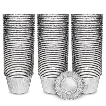 Teglie di stagnola per Cucinare Dolci al Forno, vaschette Alluminio, Stampo Rotondo per Dolci, Torte e tortini, Contenitore Forn