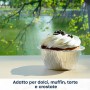 Teglie di stagnola per Cucinare Dolci al Forno, vaschette Alluminio, Stampo Rotondo per Dolci, Torte e tortini, Contenitore Forn