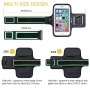 Gritin Fascia da Braccio, Sweatproof Fascia da Braccio Sportiva con Chiave e Riflettente Armband per iPhone SE(2020)/11/11 Pro/X
