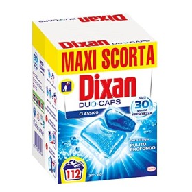 Dixan Duo-Caps Classico Detersivo Lavatrice Predosato in Caps, Pulito Profondo, Confezione da 112 Lavaggi