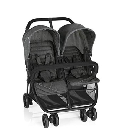 Brevi 760-650 Indue, Passeggino Gemellare, Grigio Melange Scuro