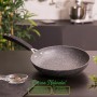 KASANOVA Padella New Petra Dark - Padella Antiaderente per Tutti i Piani Cottura - ø 24 cm