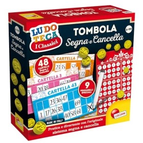 Lisciani Giochi 56996 - Ludoteca Tombola Segna E Cancella, Multicolore, 6 anni+