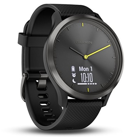 Garmin Vívomove HR Orologio Smart Analogico con Schermo LCD, Nero