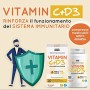Vitamina C+D3, 120 compresse MASTICABILI, GUSTO ARANCIA | 2 cpr al giorno apportano Vitamina c 1000mg e Vitamina d 2000 ui | 1 c