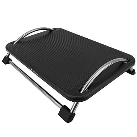 Techly 305564 Poggiapiedi Regolabile Nero