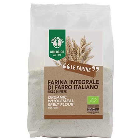 Probios Farina di Farro Integrale - 6 pezzi da 500 g [3 kg]