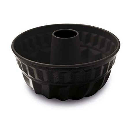 Guardini Gardenia, Stampo Budino con cono 23cm, Acciaio con rivestimento antiaderente, Colore nero