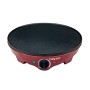 Beper Crepiera Elettrica, 1300 W, Plastica, Alluminio pressofuso, rinvestimento Antiaderente, Rosso/Nero