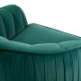 homcom Poltrona da Salotto Imbottita con Braccioli e Schienale, Design Moderno, Gambe in Metallo (71x72x73 cm) Verde