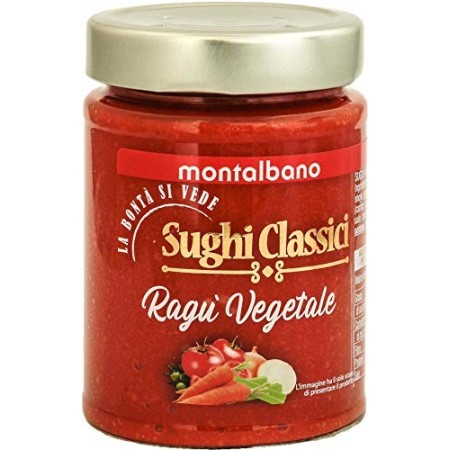MONTALBANO Ragù Vegetale Per Pasta E Primi Piatti 6 Vasi - 1710 g