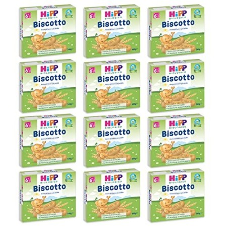 Hipp - Biscotto Solubile Bio, 12 Confezioni da 360 G - 4320 g