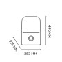 ARGO Dry Digit Evo Deumidificatore con Refrigerante R290, Capacitá di Deumidificazione 17 L/24 H, da 5°C a 35°C , Bianco
