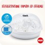 NUK Micro Express Plus sterilizzatore biberon a vapore per microonde | Disinfette in 4 minuti | per fino a 4 bottiglie | veloce 