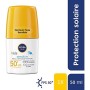 Nivea SUN Kids Roll-on Protect & Play Sensitive FPS 50+ (2 x 50 ml), protezione solare per bambini in formato divertente, scherm