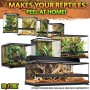 Exo Terra PT2610 Terrario in Vetro per Rettili 60X45Xh45 Cm con Parete Posteriore
