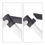 Relaxdays, bianco Stendibiancheria, Pieghevole, Verticale, 11 Aste, Salvaspazio, Stendino a Torre Compatto, Metallo, plastica, 1