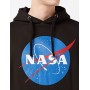 Nasa Circle Logo Cappuccio, Nero (Black Blk), Medium Uomo