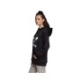 Adidas Adicolor Trefoil H, Felpa con Cappuccio Donna, Nero (Black/White), 42