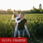LIN Biglietto Pop Up 3D per matrimonio, invito di nozze, San Valentino, biglietti di auguri, motivo: coppia che si bacia/alberi 