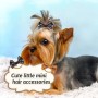 Chenkou Craft 50PCS/25PAIRS New Dog Fiocchi per Capelli con Fiocco Elastico Pet Grooming Products Mix Colori Vari Modelli Pet Ha