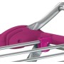 Casabriko 43912 Stendibiancheria a Cavalletto con Ali, Alluminio Anodizzato/Acciaio, Azzurro/Fucsia, 55x6x131 cm