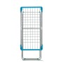 Casabriko 43912 Stendibiancheria a Cavalletto con Ali, Alluminio Anodizzato/Acciaio, Azzurro/Fucsia, 55x6x131 cm