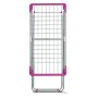 Casabriko 43912 Stendibiancheria a Cavalletto con Ali, Alluminio Anodizzato/Acciaio, Azzurro/Fucsia, 55x6x131 cm
