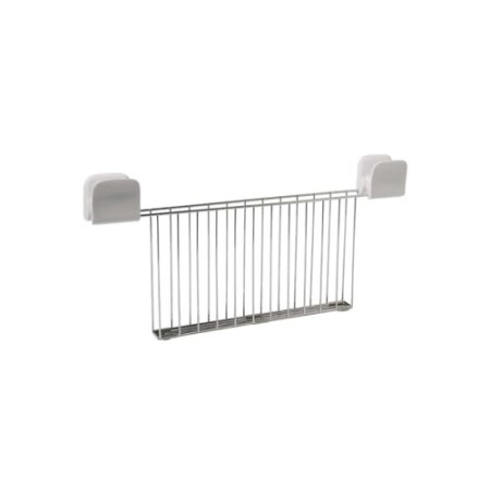 Alessi - SG68RACK W - Pinza per tostapane in acciaio inossidabile 18/10 lucido e PC, bianco.