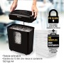 Fellowes Distruggidocumenti a Microframmento Powershred 6M, 6 fogli, per Casa e Ufficio, con Blocco di Sicurezza