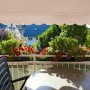 Relaxdays, Beige Tenda da Sole, Protezione per Il Balcone, Regolabile, Senza Forare, a Manovella, 250 cm di Larghezza, 250 x 120