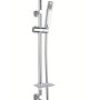 Colonna Doccia Attrezzata 026 Ottone Cromato Soffione Quadro Doccetta