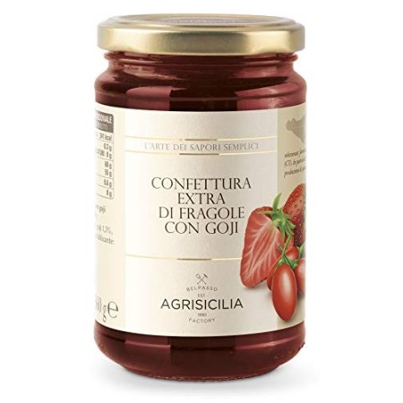 Agrisicilia Confetture Extra di Fragole con Goji - 360 g