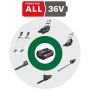 Bosch 0600878N04﻿﻿﻿ AdvancedGrassCut 36, TAGLIABORDI A BATTERIA (batteria non inclusa) , bobina di filo, Cartone (36 V, 2