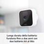 Blink Indoor, Videocamera di sicurezza in HD, senza fili, batteria autonomia 2 anni, rilevazione movimento, comunicazione bidire