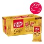 Kitkat Gold Snack di Wafer Ricoperto di Cioccolato Bianco al Caramello 27 Snack da 41.5 g - 1.12 kg
