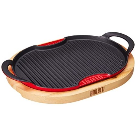 Bialetti Grill, Ghisa, Nero, 0 cm, 2 unità