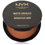 NYX Professional Makeup Matte Bronzer, Polvere compatta, Shimmer Free, Deep Tan