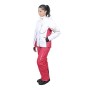 Peak Mountain Auline/Ya - Completo da Sci + Cintura da Neve + Manicotti, da Donna, Bianco (Blanc/fusina), XL