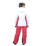 Peak Mountain Auline/Ya - Completo da Sci + Cintura da Neve + Manicotti, da Donna, Bianco (Blanc/fusina), XL