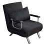 ITALFROM Divano Letto Sofa Bed Nero DIVANI 65x69x82h DIVANETTI Divano Letto 1 Piazza