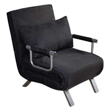 ITALFROM Divano Letto Sofa Bed Nero DIVANI 65x69x82h DIVANETTI Divano Letto 1 Piazza