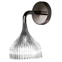 Kartell E' Lampada da Parete E14, Cristallo Trasparente, Ø 13,5 cm H 14,5 cm